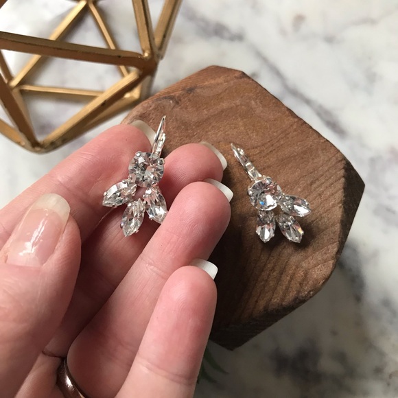 Rhinestone earrings Jewelry - Rhinestone • 4 Stone Special Occasion Earrings